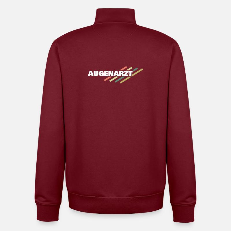 Augenarzt - Unisex Organic Zip Sweatshirt von Stanley/Stella - Burgunderrot