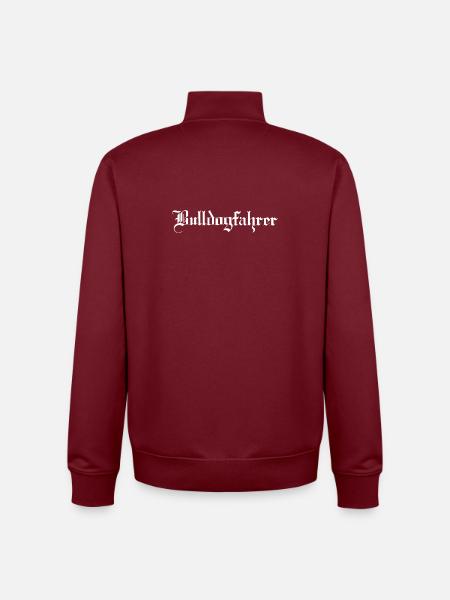 Bulldogfahrer - Unisex Organic Zip Sweatshirt von Stanley/Stella - Burgunderrot