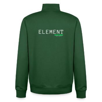 ELEMENT | Minimalist Architects of Essence Design - Unisex Organic Zip Sweatshirt by Stanley/Stella - bottle green - Back - AI Model Male 185 dark (185cm)