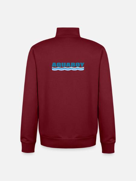 AQUABOY - Unisex Organic Zip Sweatshirt by Stanley/Stella - burgundy
