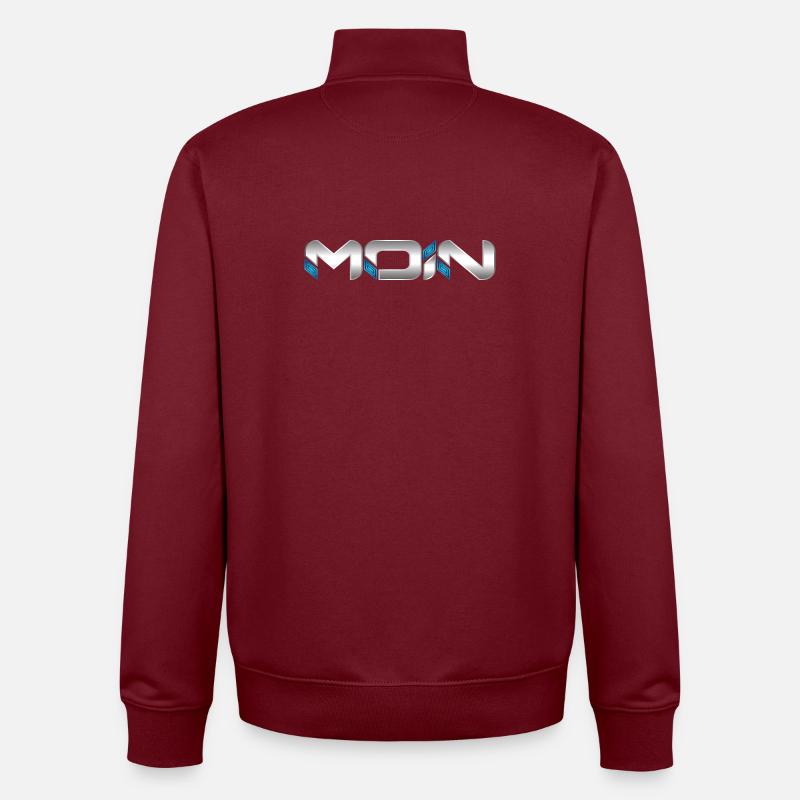 Moin - Unisex Organic Zip Sweatshirt von Stanley/Stella - Burgunderrot