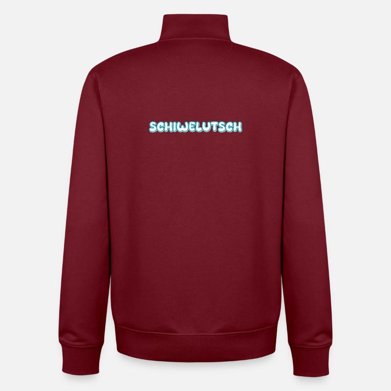 Le Shiveluch - Sweat zippé unisexe en coton bio Stanley/Stella - bordeaux