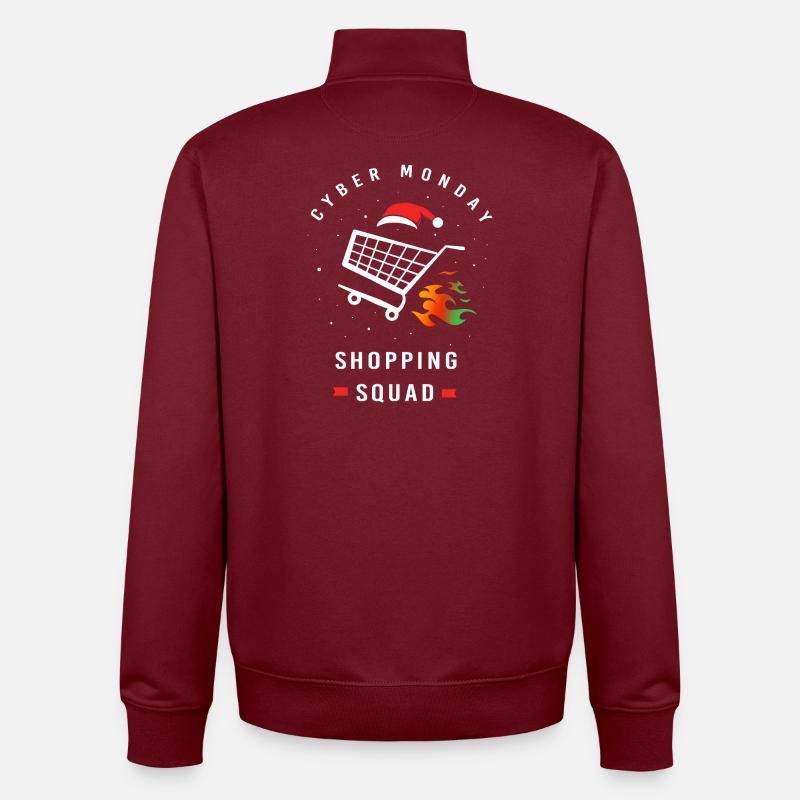 Virée shopping du Cyber Monday - Sweat zippé unisexe en coton bio Stanley/Stella - bordeaux