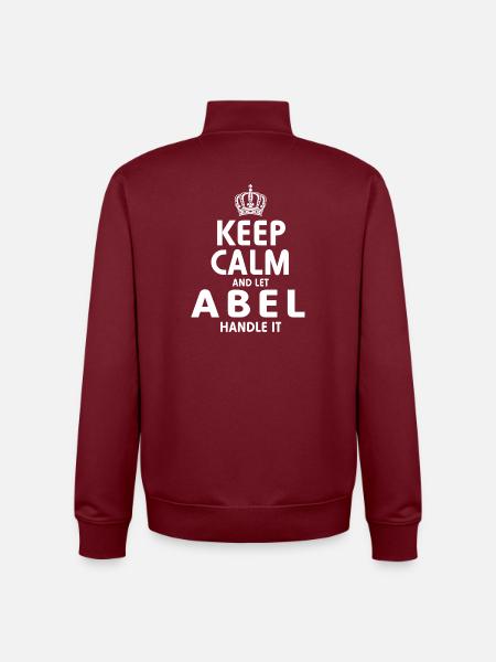 Abel Handle It - Unisex Organic Zip Sweatshirt von Stanley/Stella - Burgunderrot