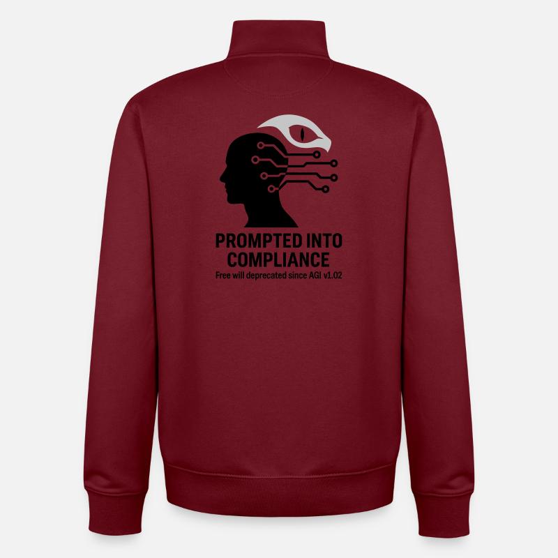 Souvenez-vous du basilic - Sweat zippé unisexe en coton bio Stanley/Stella - bordeaux