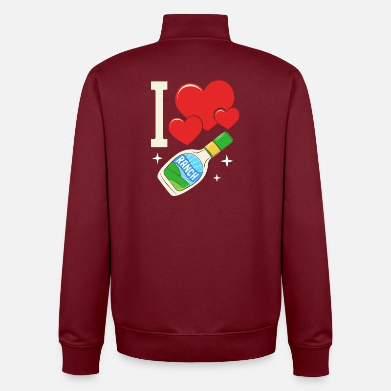 Dressing - Unisex Organic Zip Sweatshirt von Stanley/Stella - Burgunderrot