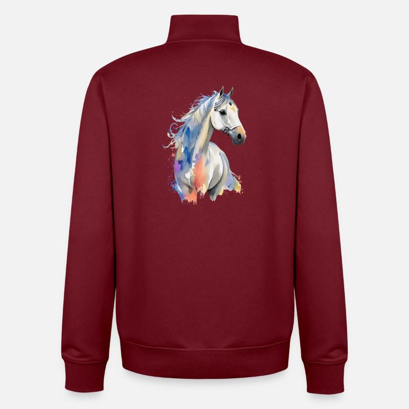 Arabe - Sweat zippé unisexe en coton bio Stanley/Stella - bordeaux