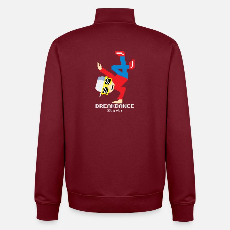 Breakdance B-Boy  - Unisex Organic Zip Sweatshirt von Stanley/Stella - Burgunderrot