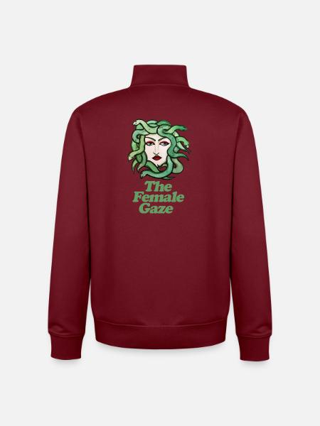 Der weibliche Blick - Unisex Organic Zip Sweatshirt von Stanley/Stella - Burgunderrot