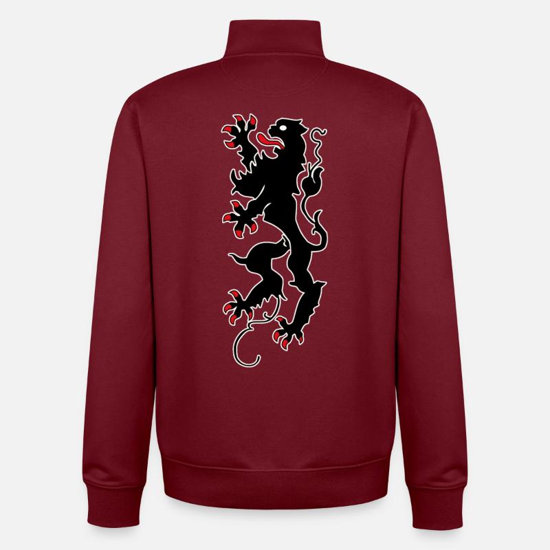 Chemnitz Lion - Chemnitz - Sweat zippé unisexe en coton bio Stanley/Stella - bordeaux