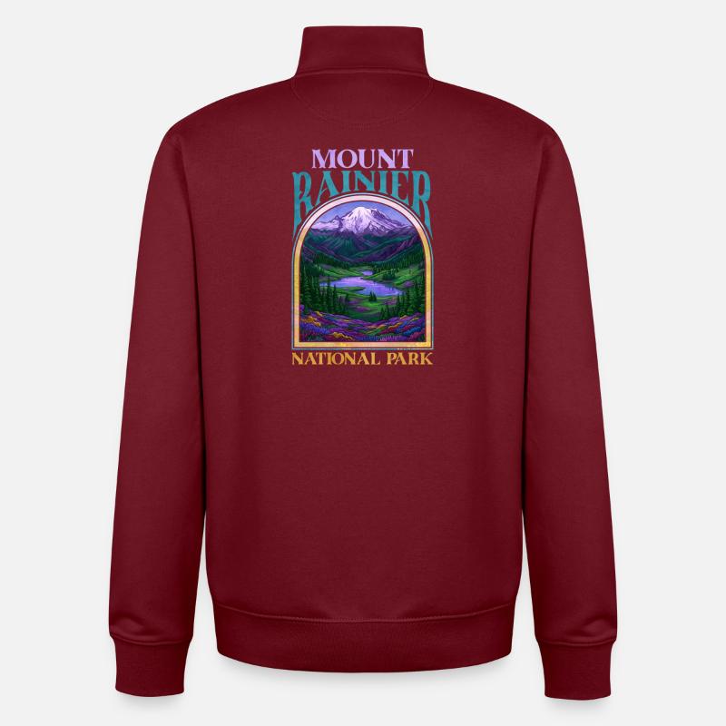 Mount Painted National Park Landschaft - Unisex Organic Zip Sweatshirt von Stanley/Stella - Burgunderrot