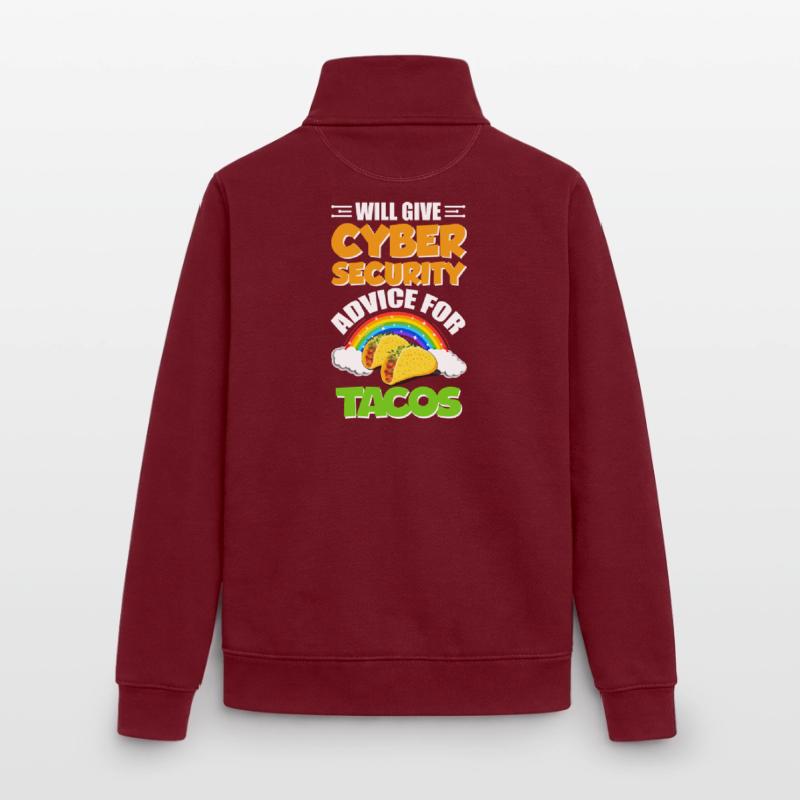 Funny Cybersecurity IT Support IT Security Network Unisex Organic Zip Sweatshirt by Stanley/Stella