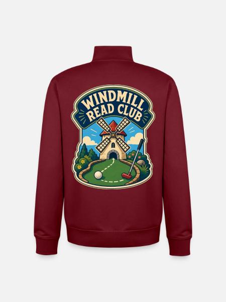 WINDMILL READ CLUB - Unisex Organic Zip Sweatshirt von Stanley/Stella - Burgunderrot