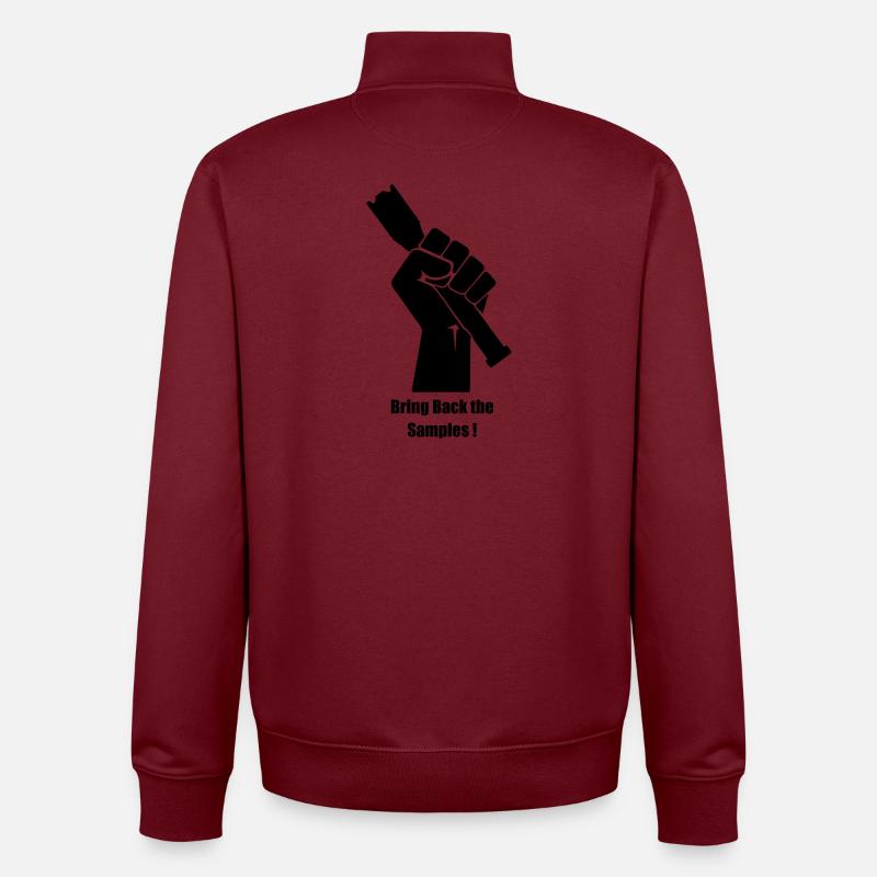 Bring Back the Samples - Unisex Organic Zip Sweatshirt by Stanley/Stella - burgundy