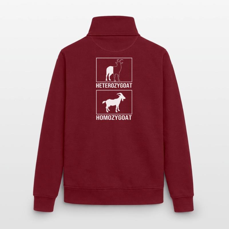 Molecule Structural Formula Unisex Organic Zip Sweatshirt by Stanley/Stella
