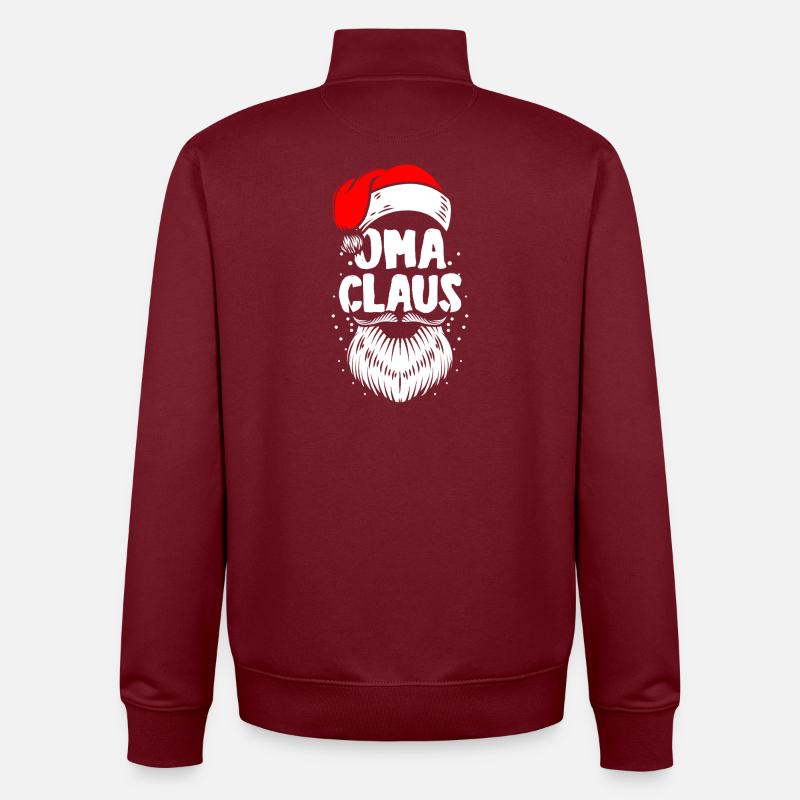 Noël Mère Mère Noël - Sweat zippé unisexe en coton bio Stanley/Stella - bordeaux