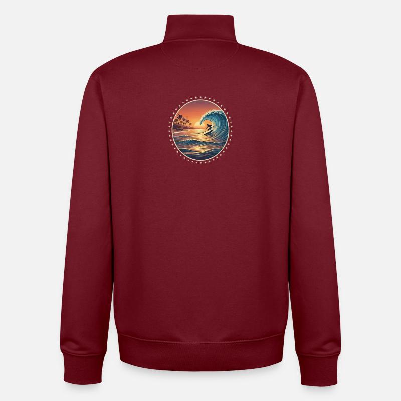 Gemini_Generated_Image_n0dnd8n0dnd8n0dn_2 - Unisex Organic Zip Sweatshirt by Stanley/Stella - burgundy