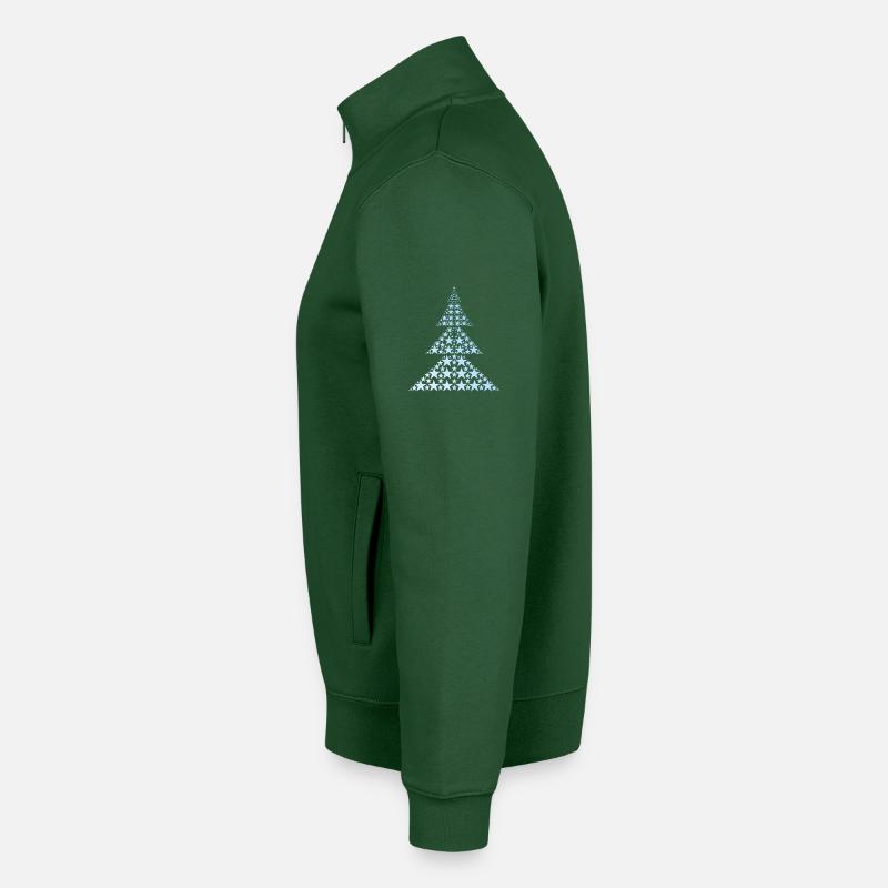 Blauer Weihnachtsbaum Unisex Organic Zip Sweatshirt von Stanley/Stella