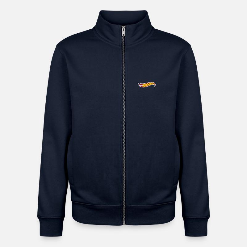 Hot Wheels Logo Stickdesign - Unisex Organic Zip Sweatshirt von Stanley/Stella - Navy