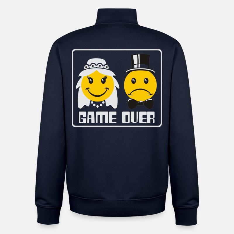 Game over flex - Unisex Organic Zip Sweatshirt von Stanley/Stella - Navy