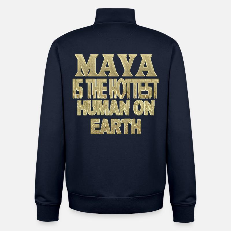 Maya - Sweat zippé unisexe en coton bio Stanley/Stella - marine