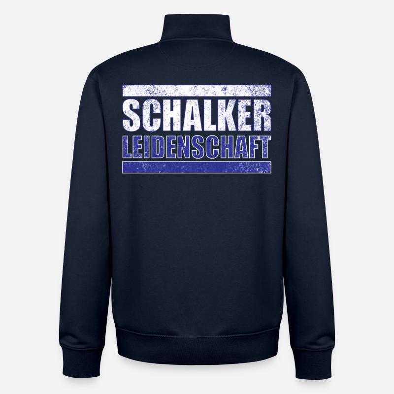 Schalker Leidenschaft - Unisex Organic Zip Sweatshirt von Stanley/Stella - Navy