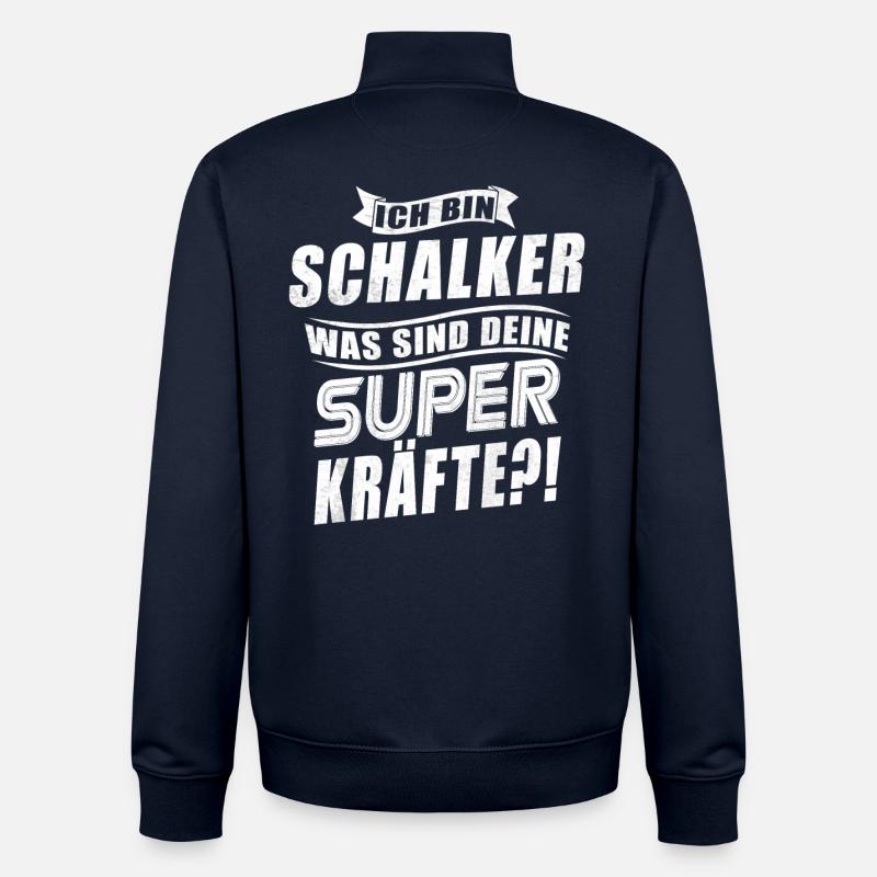 Schalker Superkraft - Unisex Organic Zip Sweatshirt von Stanley/Stella - Navy