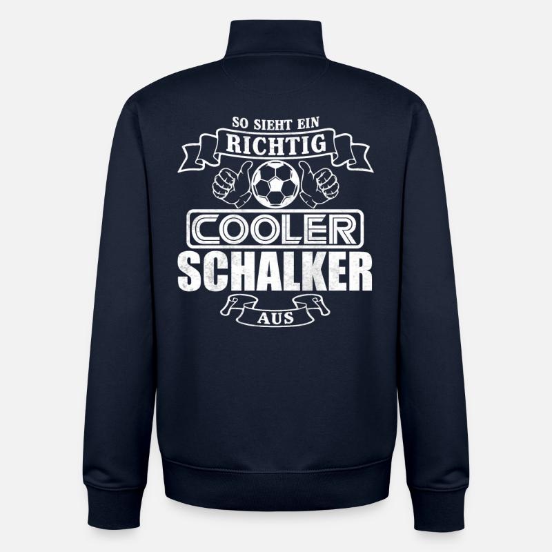 Cooler Schalker - Unisex Organic Zip Sweatshirt von Stanley/Stella - Navy