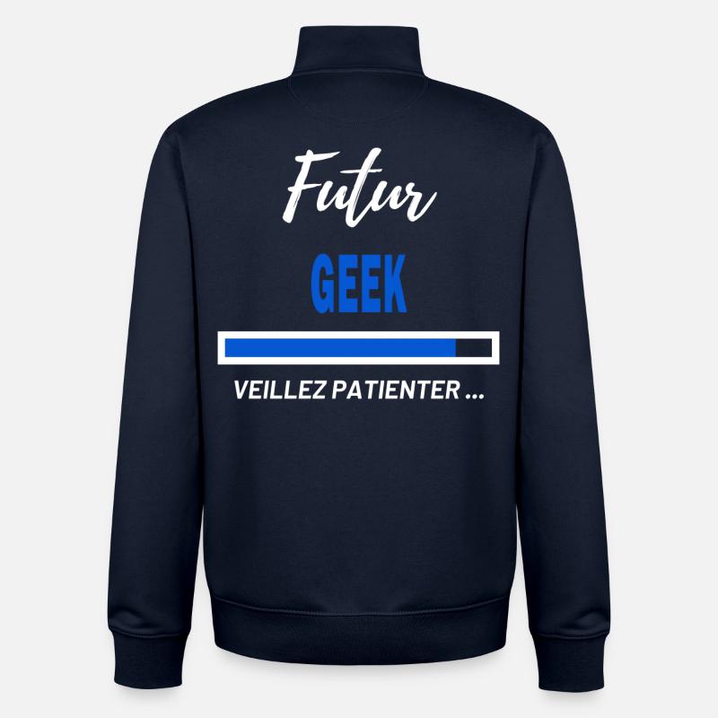 Future Geek Patient Panel - Unisex Organic Zip Sweatshirt by Stanley/Stella - navy