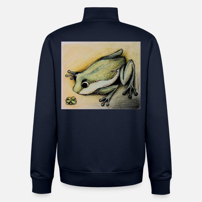 frog - Unisex Organic Zip Sweatshirt von Stanley/Stella - Navy