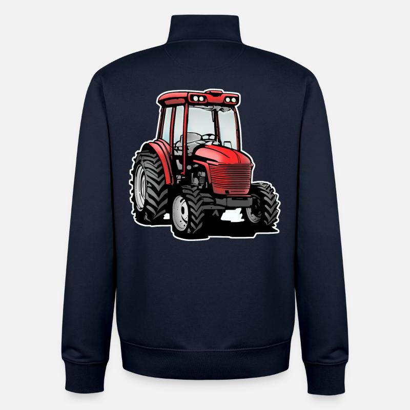 Traktor / tractor - Unisex Organic Zip Sweatshirt von Stanley/Stella - Navy