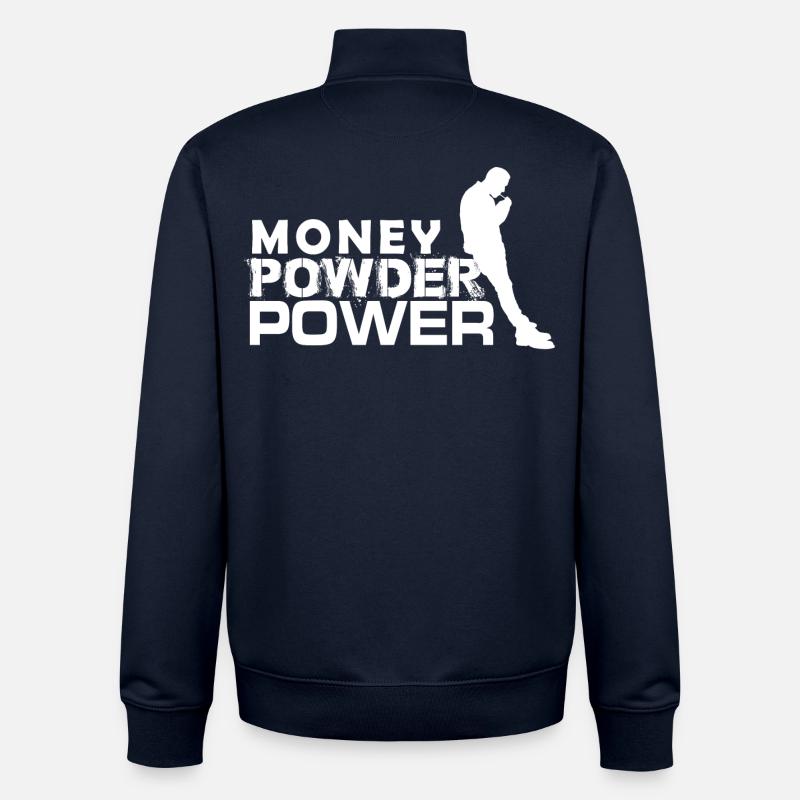 MPP white - Unisex Organic Zip Sweatshirt by Stanley/Stella - navy