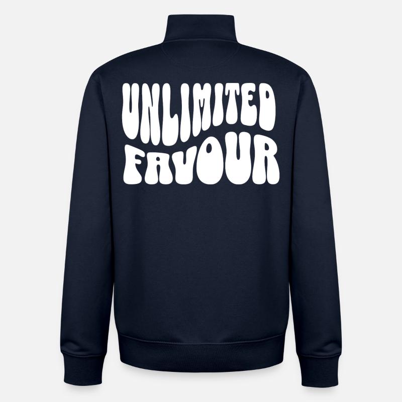 Faveur illimitée. - Sweat zippé unisexe en coton bio Stanley/Stella - marine