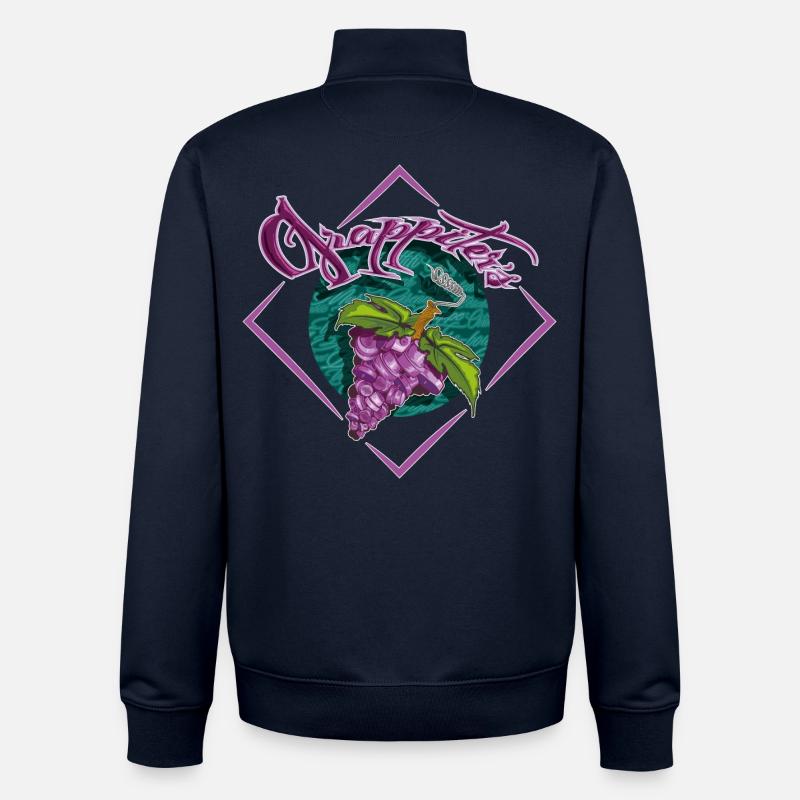 Grap2Caps2 - Sweat zippé unisexe en coton bio Stanley/Stella - marine
