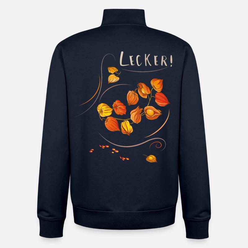 Physalis - Sweat zippé unisexe en coton bio Stanley/Stella - marine