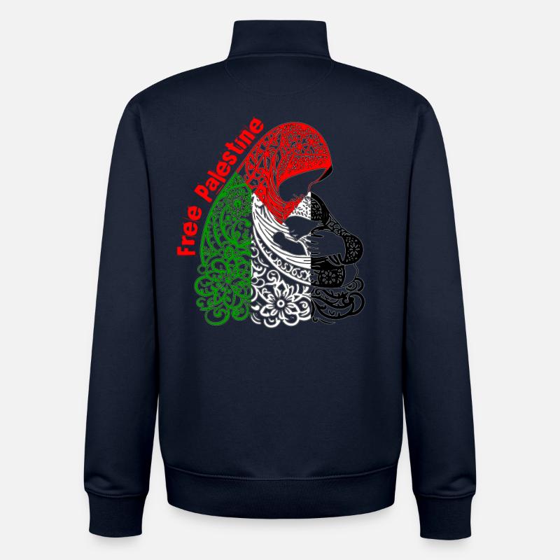 Freies Palästina - Unisex Organic Zip Sweatshirt von Stanley/Stella - Navy
