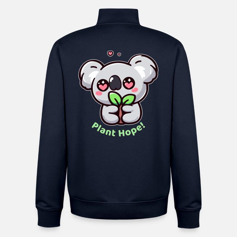 Pflanze Hoffnung! - Unisex Organic Zip Sweatshirt von Stanley/Stella - Navy