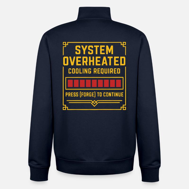 Systemübhitzung – Forge T-Stück - Unisex Organic Zip Sweatshirt von Stanley/Stella - Navy