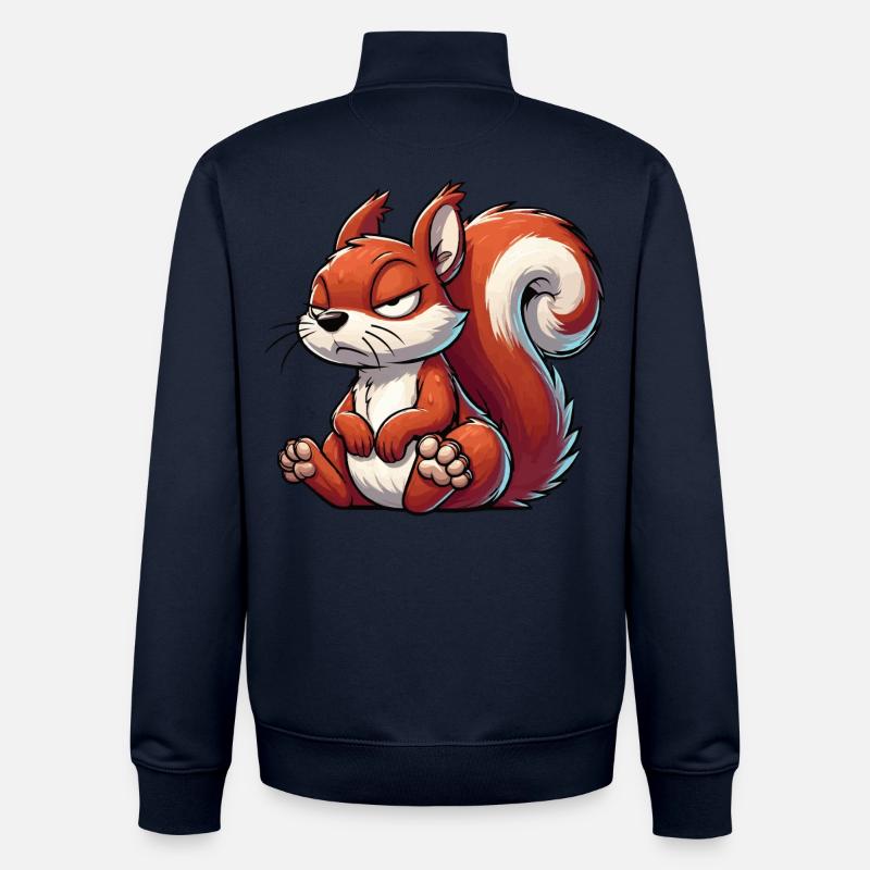 Eichhörnchen Eichhorn Eichhörnchenliebhaber Nager - Unisex Organic Zip Sweatshirt von Stanley/Stella - Navy