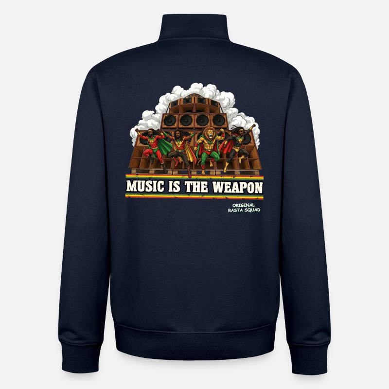 Original Rasta Squad - Unisex Organic Zip Sweatshirt von Stanley/Stella - Navy
