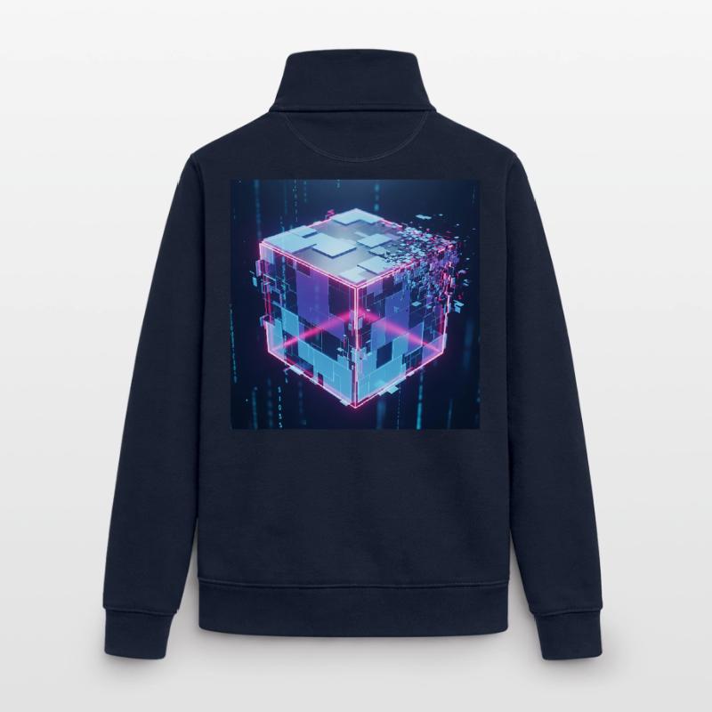 Technologie du Cube Digital Tech du Cube Digital Sweat zippé unisexe en coton bio Stanley/Stella