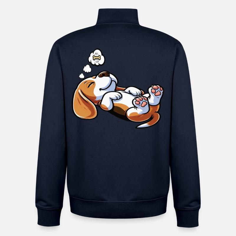 Beagle Beaglebesitzer Beaglehalter beaglehund - Unisex Organic Zip Sweatshirt von Stanley/Stella - Navy
