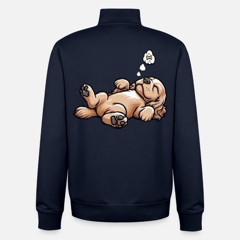 Cocker Spaniel Cockerhund Cocker Spaniel Besitzer - Unisex Organic Zip Sweatshirt von Stanley/Stella - Navy