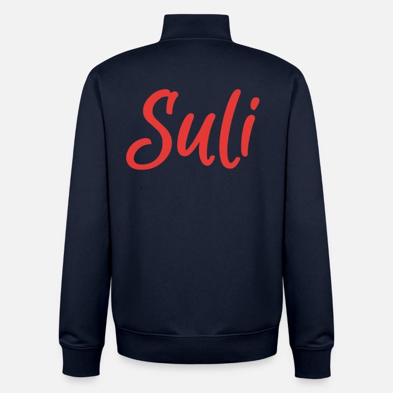 Suli ( Suli ) - Sweat zippé unisexe en coton bio Stanley/Stella - marine