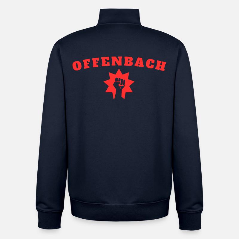 Offenbach - Sweat zippé unisexe en coton bio Stanley/Stella - marine