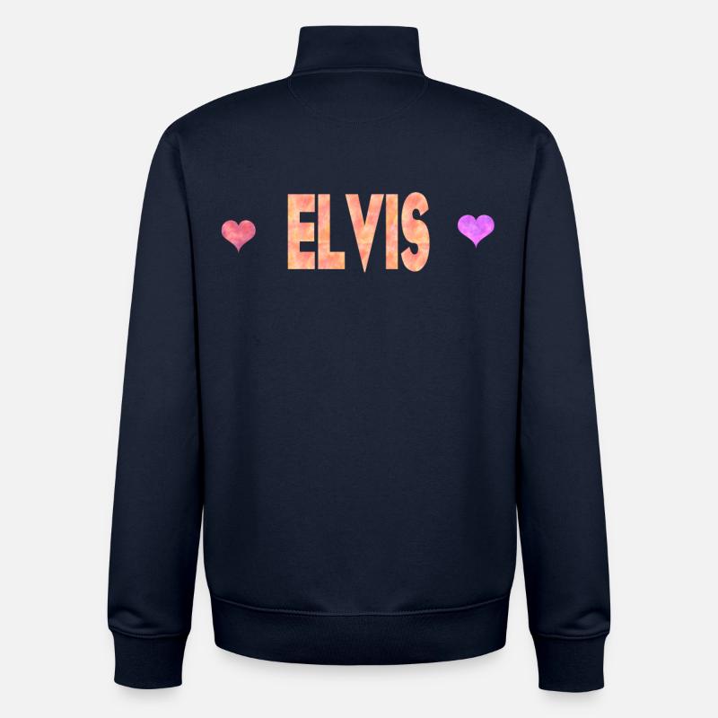 Elvis - Sweat zippé unisexe en coton bio Stanley/Stella - marine