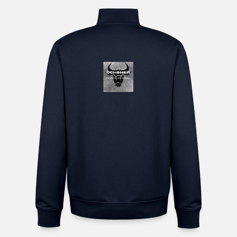 Nachname Ochsner - Unisex Organic Zip Sweatshirt von Stanley/Stella - Navy