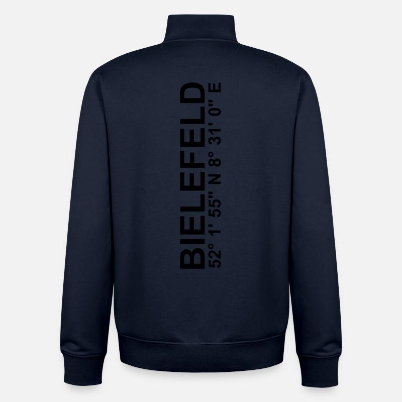 BIELEFELD coordonne Schüco Arena DSC - Sweat zippé unisexe en coton bio Stanley/Stella - marine