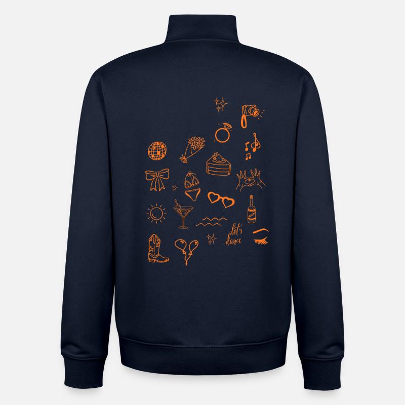Bride Icons 2026 personalizable - Unisex Organic Zip Sweatshirt von Stanley/Stella - Navy