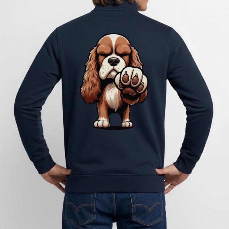 Cocker Spaniel Cocker Chien Cocker Propriétaire de cocker Spaniel Sweat zippé unisexe en coton bio Stanley/Stella